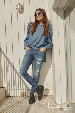 Le Temps des Cerises 300/16 Slim By Veronika Loubry Jeans Bleu N°3 Blue Outlet