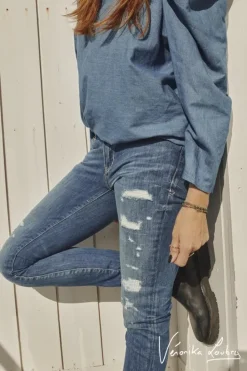 Le Temps des Cerises 300/16 Slim By Veronika Loubry Jeans Bleu N°3 Blue Outlet