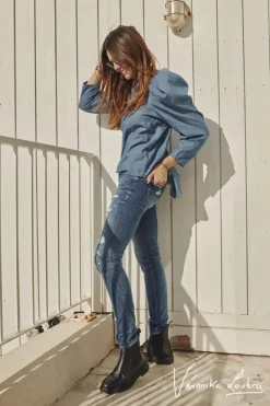 Le Temps des Cerises 300/16 Slim By Veronika Loubry Jeans Bleu N°3 Blue Outlet