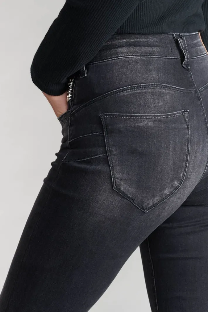 Le Temps des Cerises Acya Pulp Slim Taille Haute 7/8Eme Jeans Noir N°1 Black / Black New