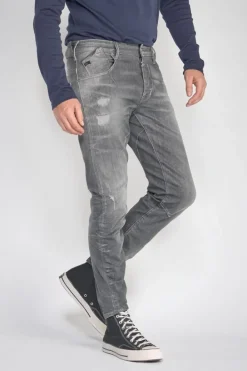 Le Temps des Cerises Alost 900/3 Tapered Arque Jeans Destroy Gris N°1 Grey Clearance