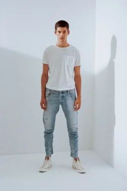 Le Temps des Cerises Alost Tapered Arque Jeans Bleu N°5 Blue Discount