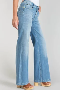 Le Temps des Cerises Axis Pulp Flare Taille Haute Jeans Bleu N°4 Blue Hot