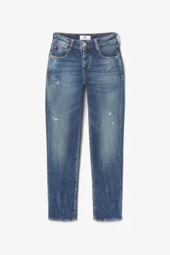 Le Temps des Cerises Bambino 400/17 Mom Taille Haute 7/8Eme Jeans Destroy Bleu N°2 Blue Store