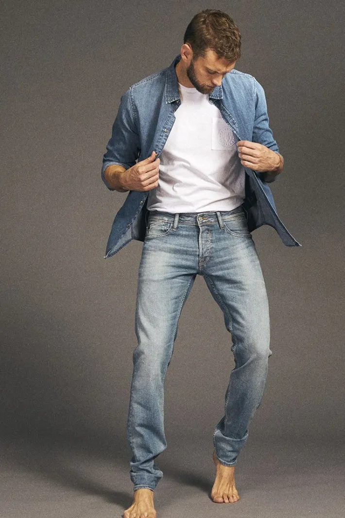 Le Temps des Cerises Basic 700/11 Adjusted Jeans Bleu N°4 Blue Hot