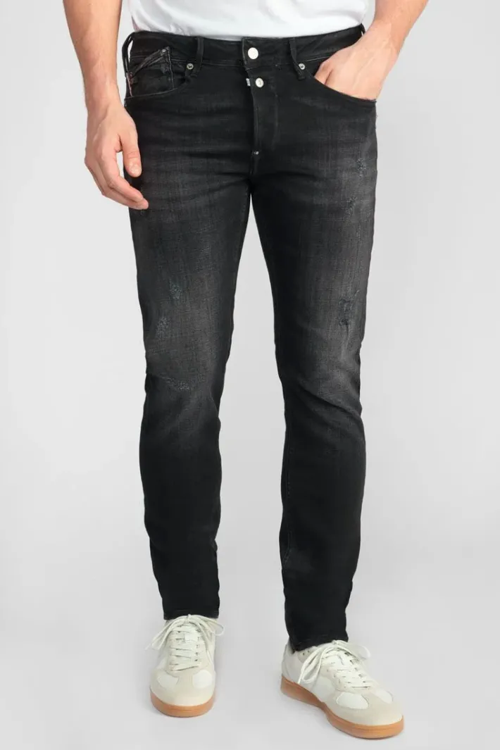 Le Temps des Cerises Basic 600/17 Adjusted Jeans Destroy Noir N°1 Black-Black New