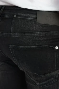 Le Temps des Cerises Basic 600/17 Adjusted Jeans Destroy Noir N°1 Black-Black New