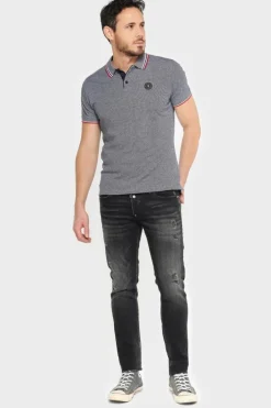 Le Temps des Cerises Basic 600/17 Adjusted Jeans Destroy Noir N°1 Black-Black New
