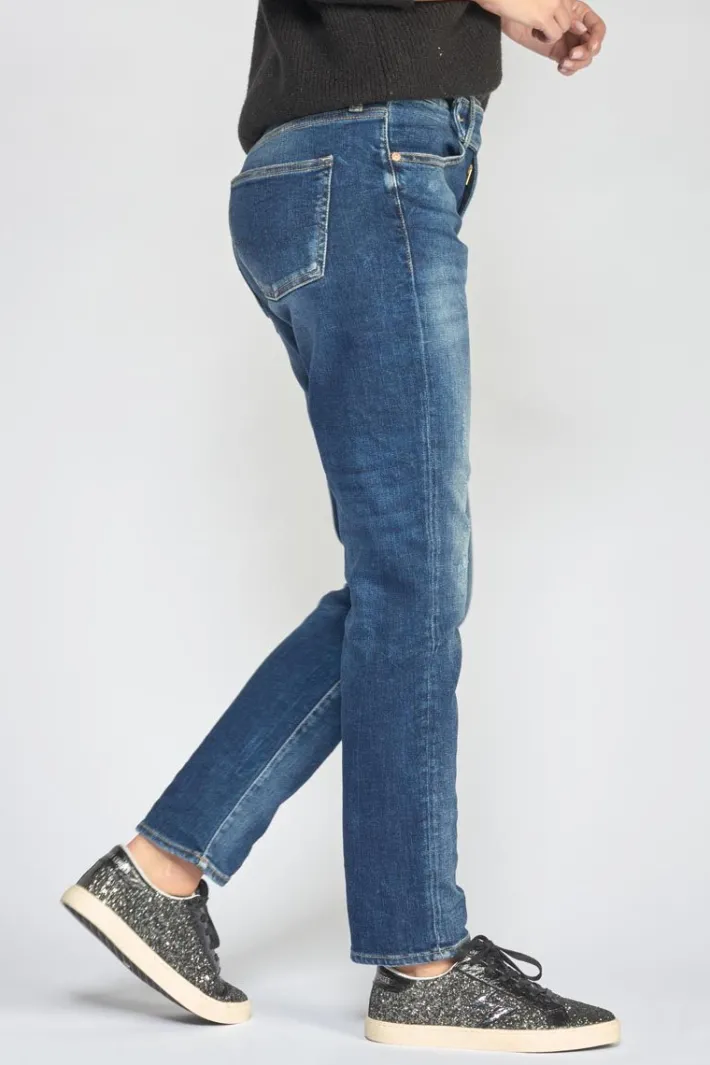 Le Temps des Cerises Basic 400/17 Mom Taille Haute 7/8Eme Jeans Destroy Bleu N°2 Blue Discount