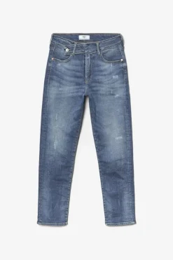 Le Temps des Cerises Basic 400/17 Mom Taille Haute 7/8Eme Jeans Destroy Bleu N°2 Blue Discount