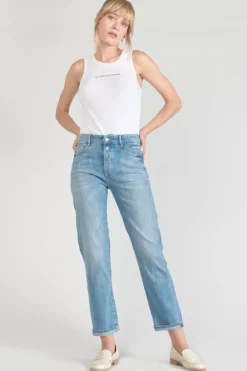 Le Temps des Cerises Basic 400/18 Mom Taille Haute 7/8Eme Jeans Bleu N°4 Blue Fashion