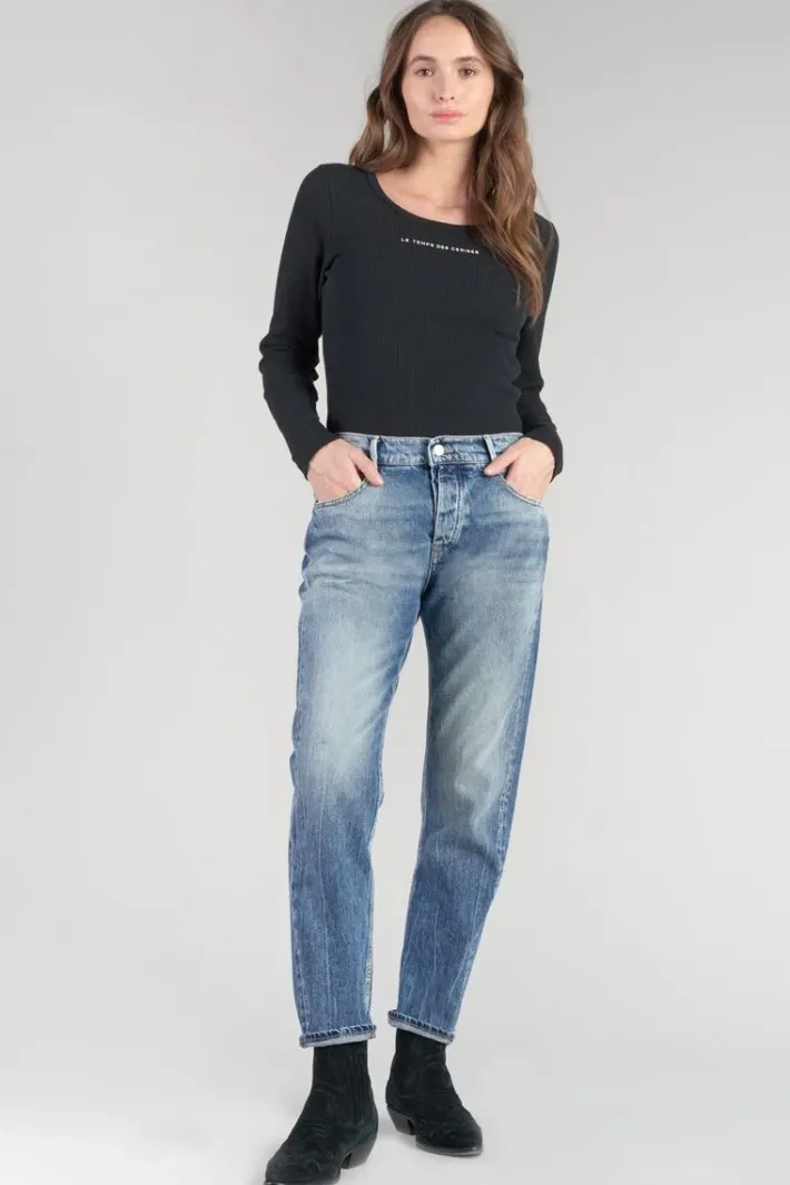 Le Temps des Cerises Basic 400/20 Mom Taille Haute 7/8Eme Jeans Bleu N°4 Blue Cheap