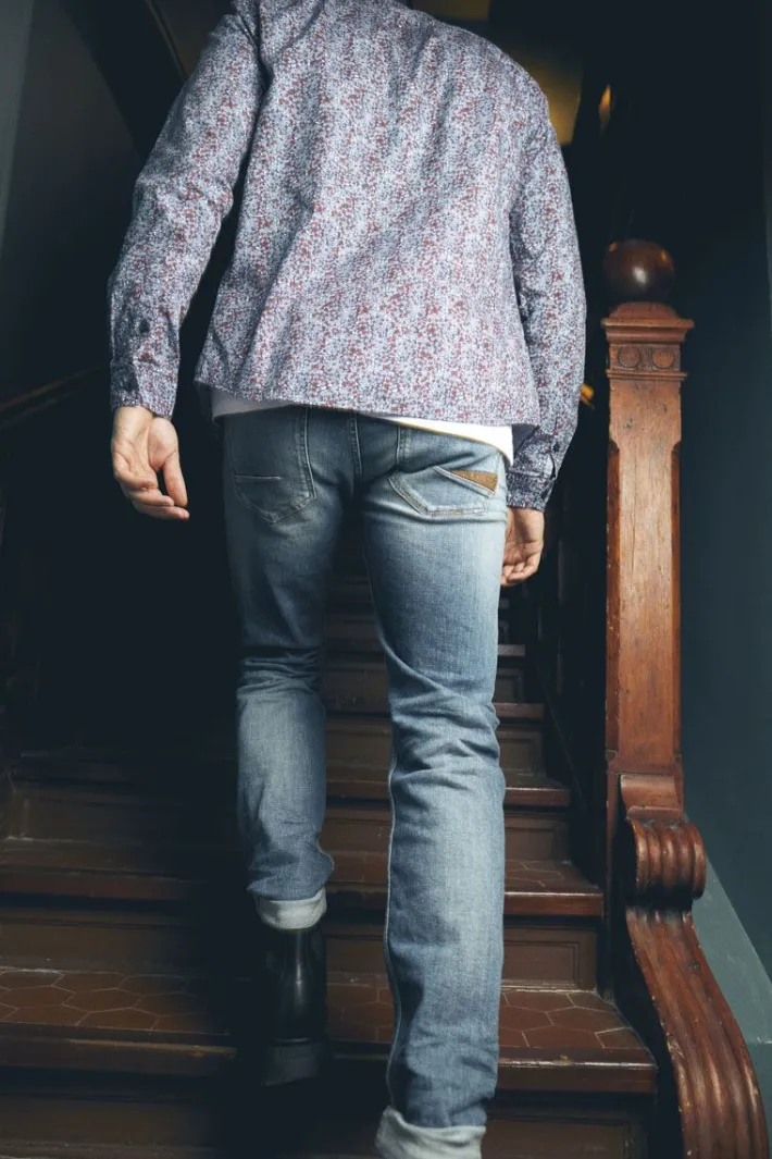 Le Temps des Cerises Basic 700/17 Relax Jeans Destroy Bleu N°3 Blue Cheap