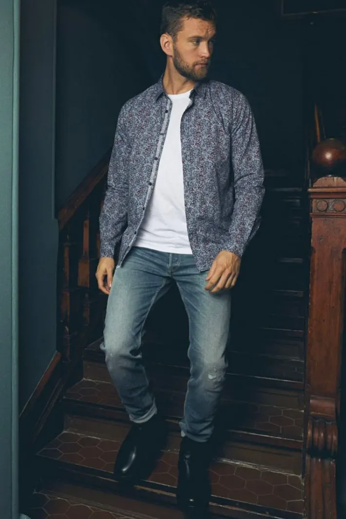 Le Temps des Cerises Basic 700/17 Relax Jeans Destroy Bleu N°3 Blue Cheap