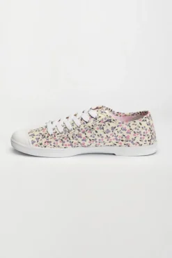 Le Temps des Cerises Baskets Basic A Motif Fleuri Pinkou Cheap