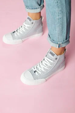 Le Temps des Cerises Baskets Montantes Harlo Rayees Stripes Shinny Sale