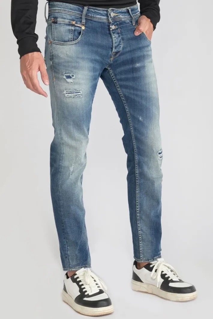 Le Temps des Cerises Bellarys 800/12 Regular Jeans Destroy Vintage Bleu N°3 Blue Clearance