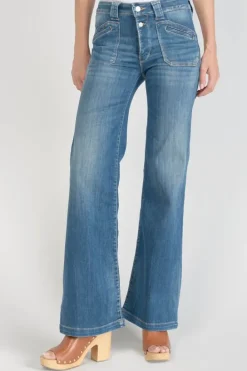 Le Temps des Cerises Beni Pulp Flare Taille Haute Jeans Bleu N°2 Blue Best Sale