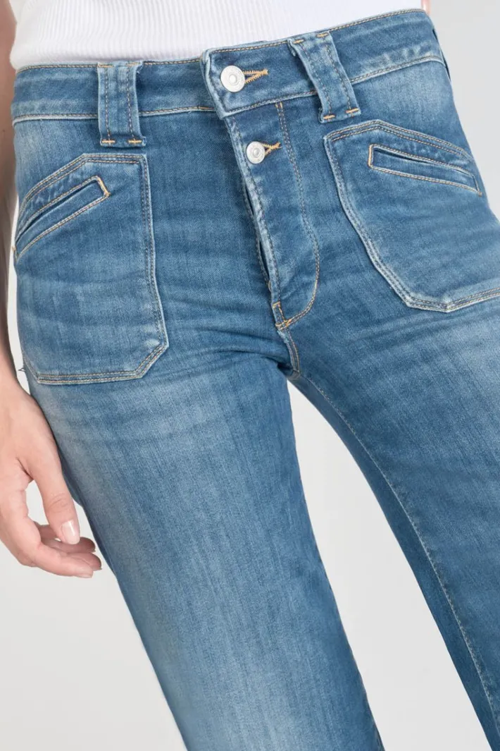 Le Temps des Cerises Beni Pulp Flare Taille Haute Jeans Bleu N°2 Blue Best Sale