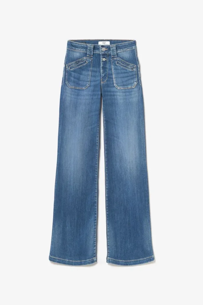 Le Temps des Cerises Beni Pulp Flare Taille Haute Jeans Bleu N°2 Blue Best Sale