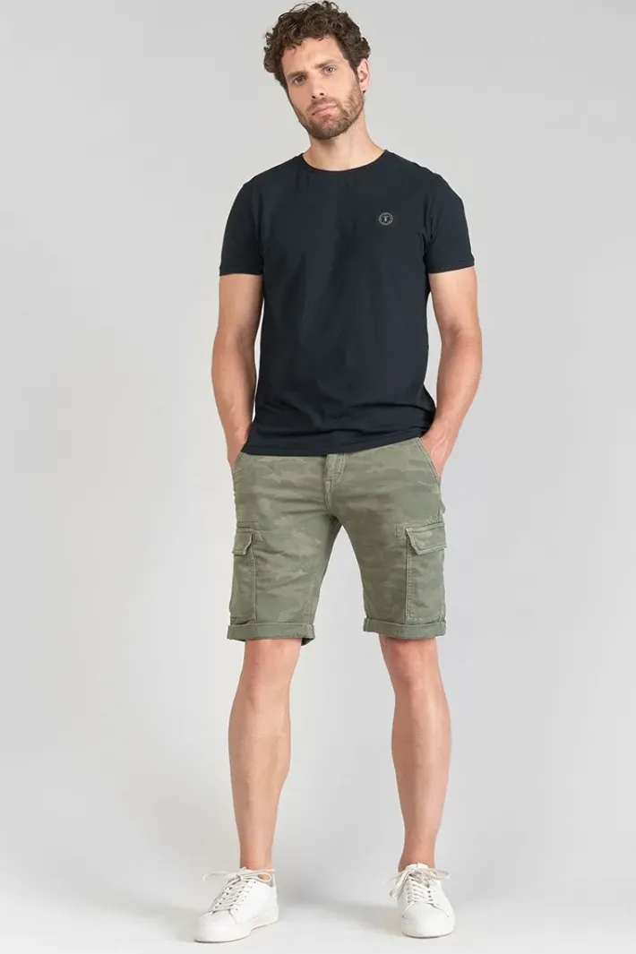 Le Temps des Cerises Bermuda Army Jogg Damon Kaki Camo Khaki Camo Best Sale