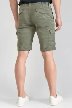 Le Temps des Cerises Bermuda Army Jogg Damon Kaki Camo Khaki Camo Best Sale