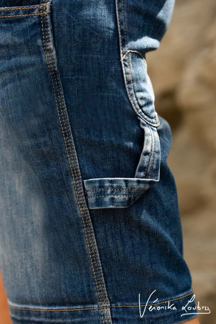 Le Temps des Cerises Bermuda Charpentier En Jeans Bleu By Veronika Loubry Blue Discount