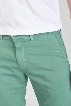 Le Temps des Cerises Bermuda Chino Jogg Swoop Vert D'Eau Oil Cheap
