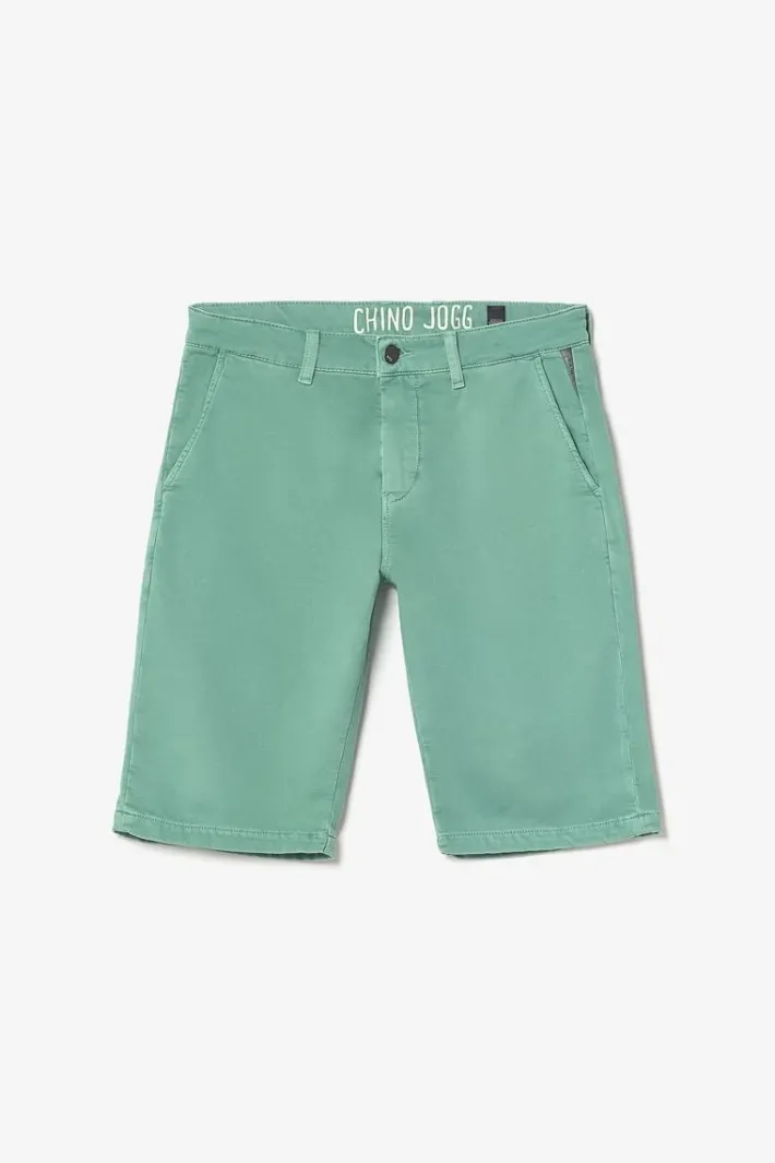Le Temps des Cerises Bermuda Chino Jogg Swoop Vert D'Eau Oil Cheap