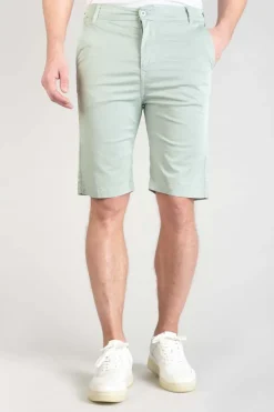 Le Temps des Cerises Bermuda Dromel Vert D'Eau Clair Grey Mist Best Sale