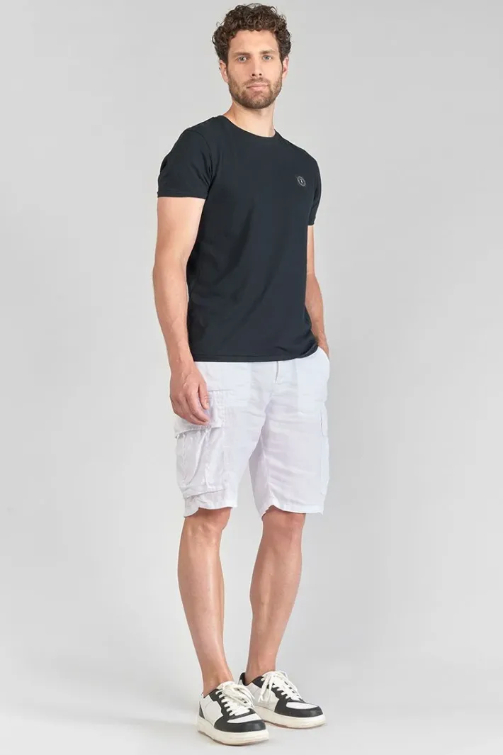 Le Temps des Cerises Bermuda En Lin Rocca Blanc White Outlet