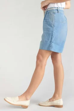 Le Temps des Cerises Bermuda Hellia En Jeans Bleu Clair Blue Cheap