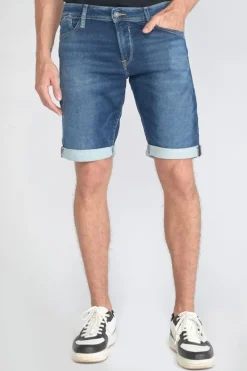Le Temps des Cerises Bermuda Jogg Bleu Moyen Blue New