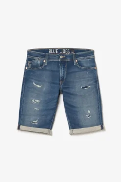 Le Temps des Cerises Bermuda Jogg Oc Bleu Delave Destroy Blue Outlet