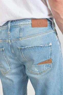 Le Temps des Cerises Bermuda Laredo En Jeans Bleu Clair Delave Destroy Blue Discount
