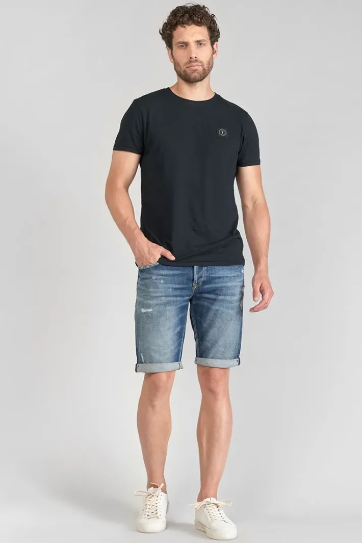 Le Temps des Cerises Bermuda Laredo En Jeans Bleu Fonce Destroy Blue Outlet