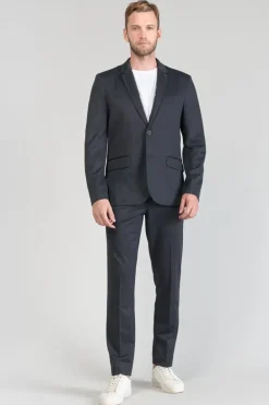 Le Temps des Cerises Blazer Cinel Noir Chine Bleu Blue Cheap