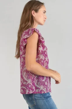Le Temps des Cerises Blouse Suri Violine A Motif Cachemire Aster Store