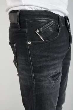 Le Temps des Cerises Cantini 700/11 Adjusted Jeans Destroy Noir N°1 Black / Black Shop
