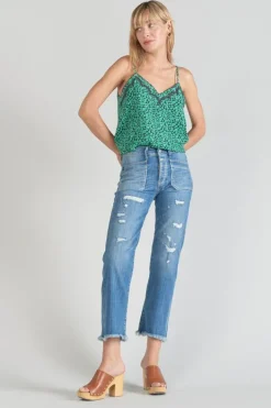 Le Temps des Cerises Caraco Janna A Motif Vert Tropical Online