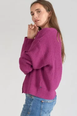 Le Temps des Cerises Cardigan Enel Violine Aster Shop
