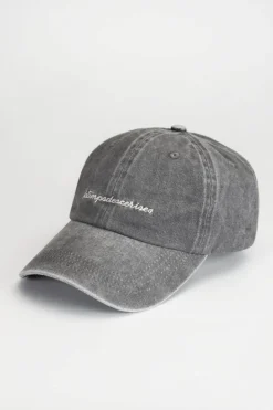 Le Temps des Cerises Casquette Meziane Grise Delavee Black Cheap
