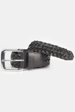 Le Temps des Cerises Ceinture Brazol En Cuir Noir Tresse Black Store