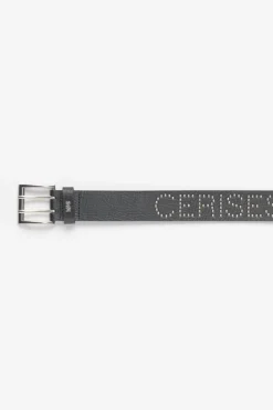 Le Temps des Cerises Ceinture Clouty En Cuir Noir Cloute Black Best