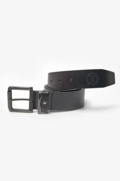 Le Temps des Cerises Ceinture Coral En Cuir Noir Black Fashion