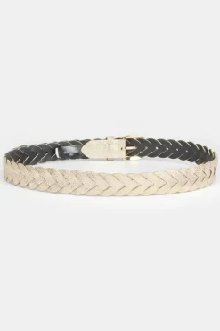 Le Temps des Cerises Ceinture Kebir Doree Tressee Light Gold Sale