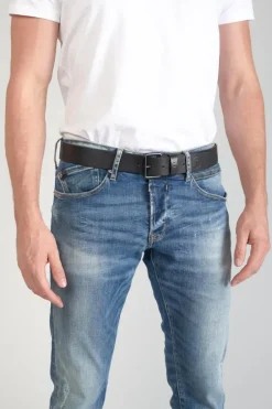 Le Temps des Cerises Ceinture Komel En Cuir Noir Black Best