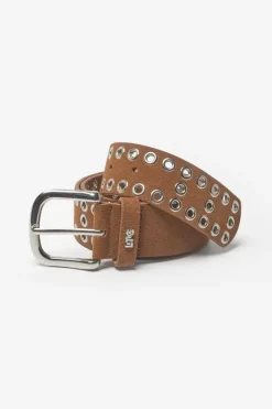Le Temps des Cerises Ceinture Lucia En Cuir Velours Cognac Fashion