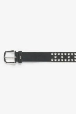 Le Temps des Cerises Ceinture Lucia En Cuir Velours Noir Black Online