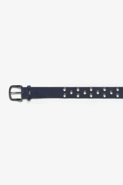 Le Temps des Cerises Ceinture Minog En Daim Bleu Marine Midnight Hot